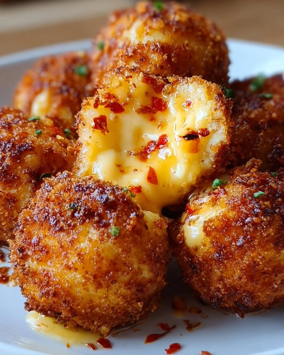 Leckere low carb Chili-Käsebällchen auf einem Teller