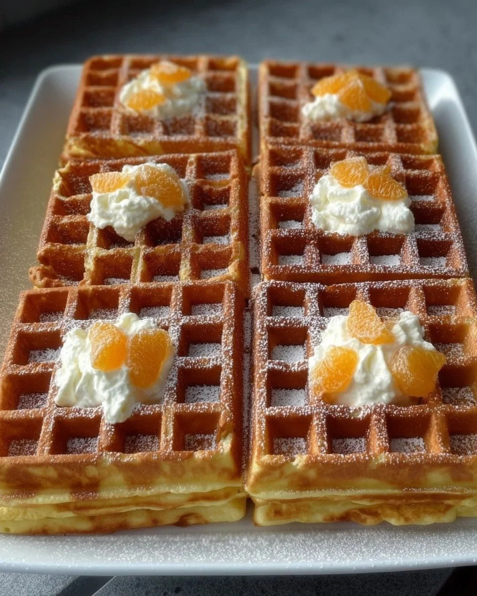 Leckerer No-Bake Waffelkuchen auf einem Teller serviert