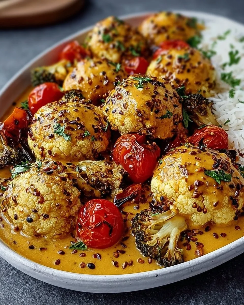 Bunte vegetarische Gerichte auf einem Teller mit frischen Zutaten.