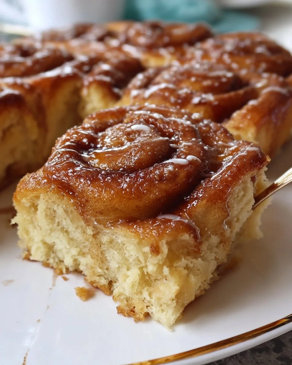 Süßer Zimtschneckenkuchen mit Zimt und Zucker für ein köstliches Dessert
