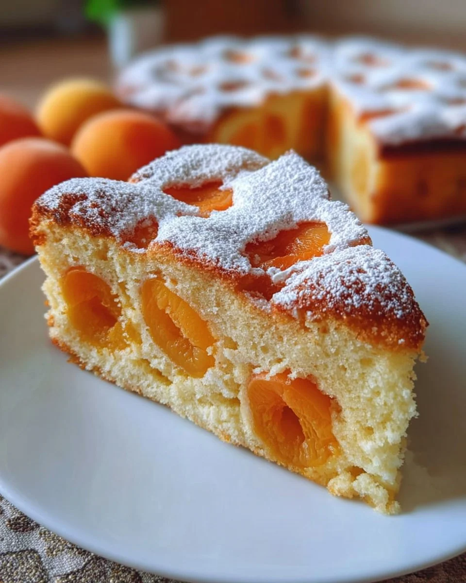 Aprikosenkuchen mit Joghurt – saftig und lecker