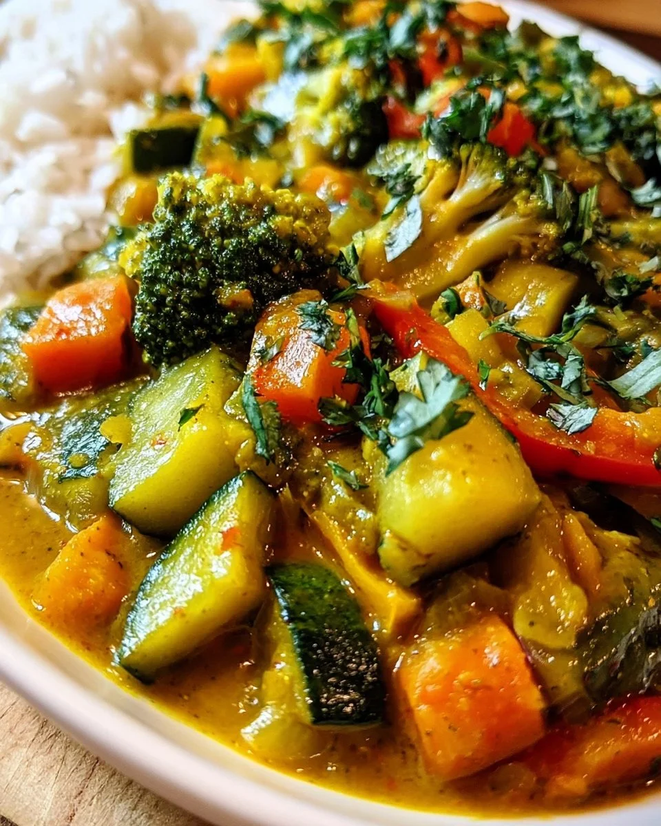 Leckeres Sommergemüse-Curry mit frischen Zutaten